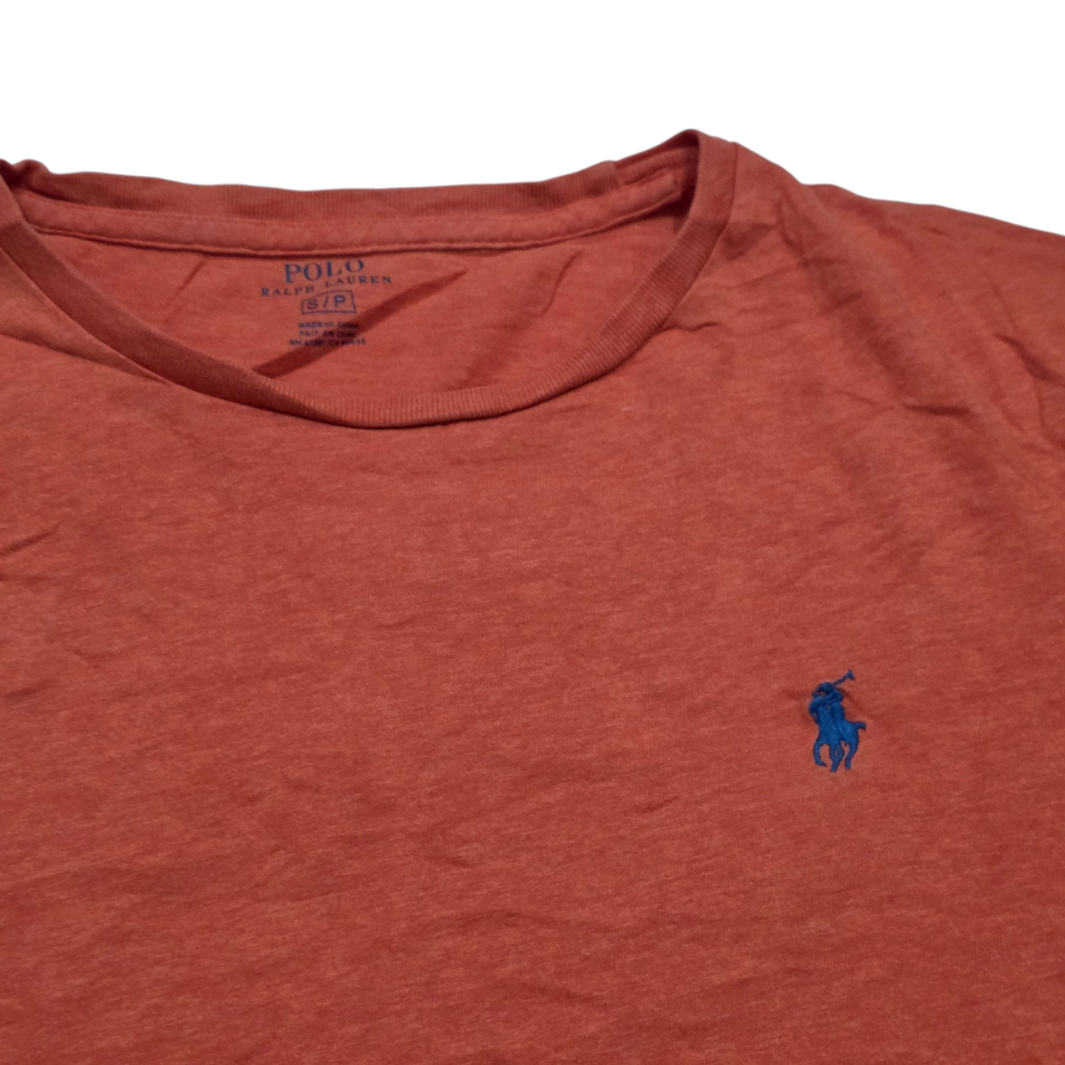Playera Ralph Lauren Chico S Naranja Pony Azu