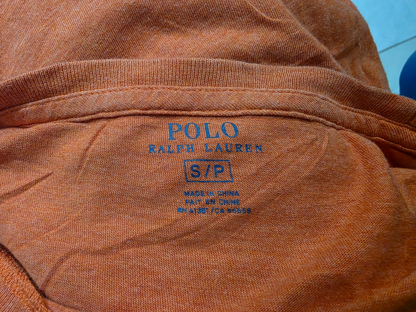 Playera Ralph Lauren Chico S Naranja Pony Azu
