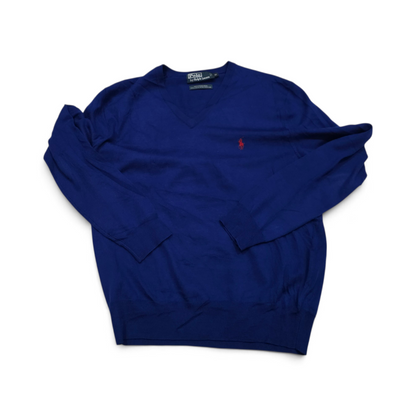 Sueter Ralph Lauren Mediana M Azul Pony Rojo
