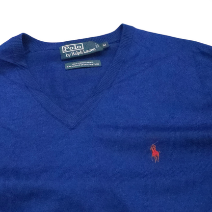 Sueter Ralph Lauren Mediana M Azul Pony Rojo