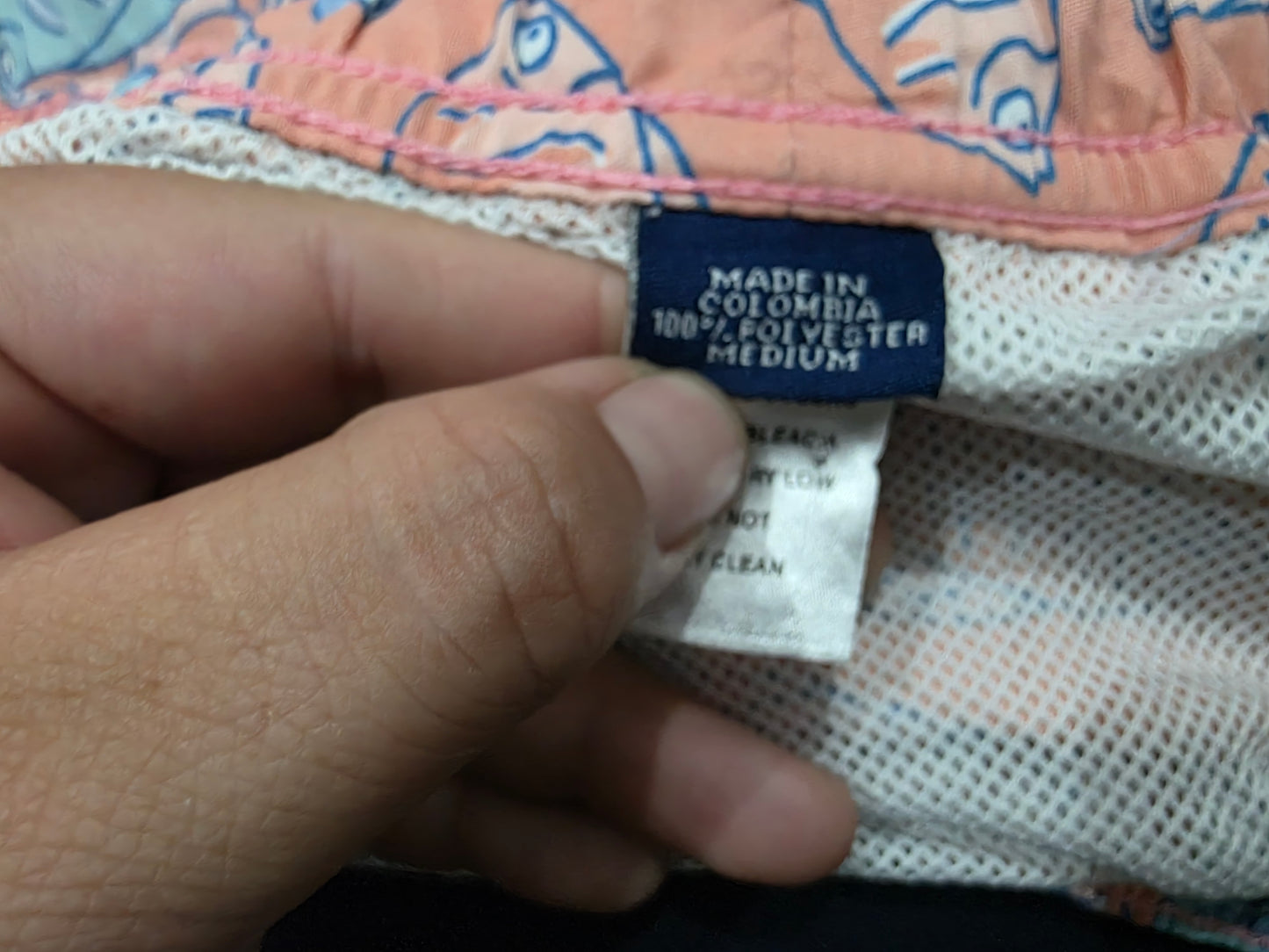 Bermuda Vineyard Vines Mediana M Coral Peces