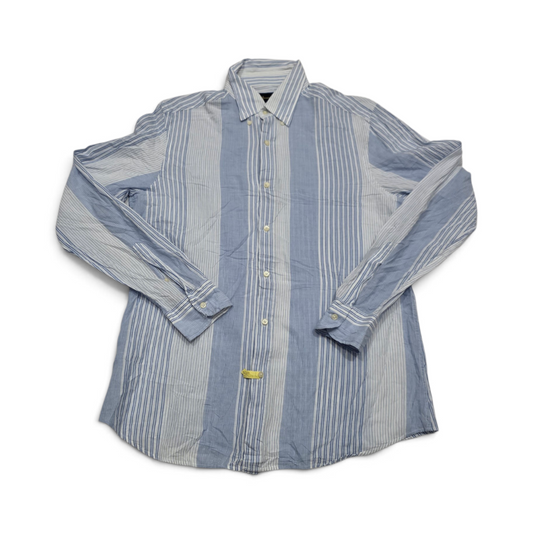 Camisa Massimino Dutti Mediana M Azul Lineas