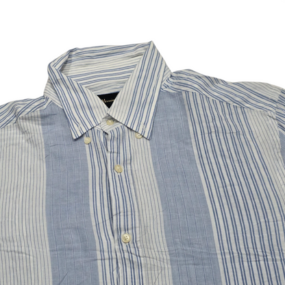 Camisa Massimino Dutti Mediana M Azul Lineas