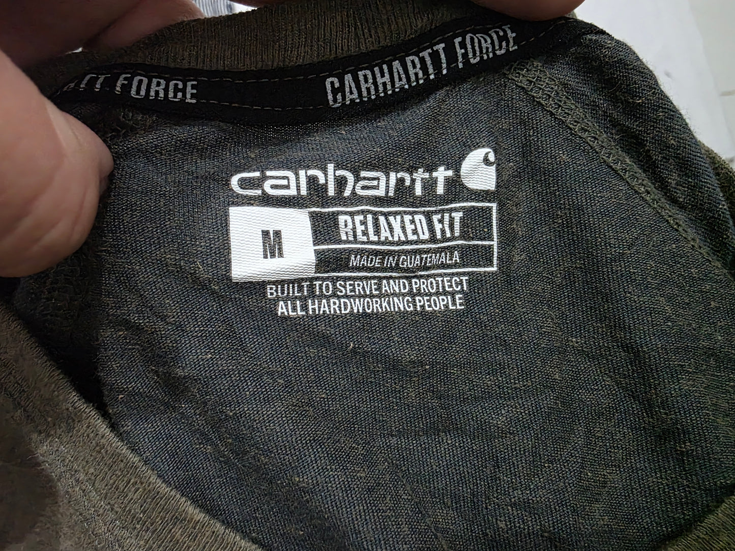 Playera Relaxed Fit Carhartt Mediana M Verde