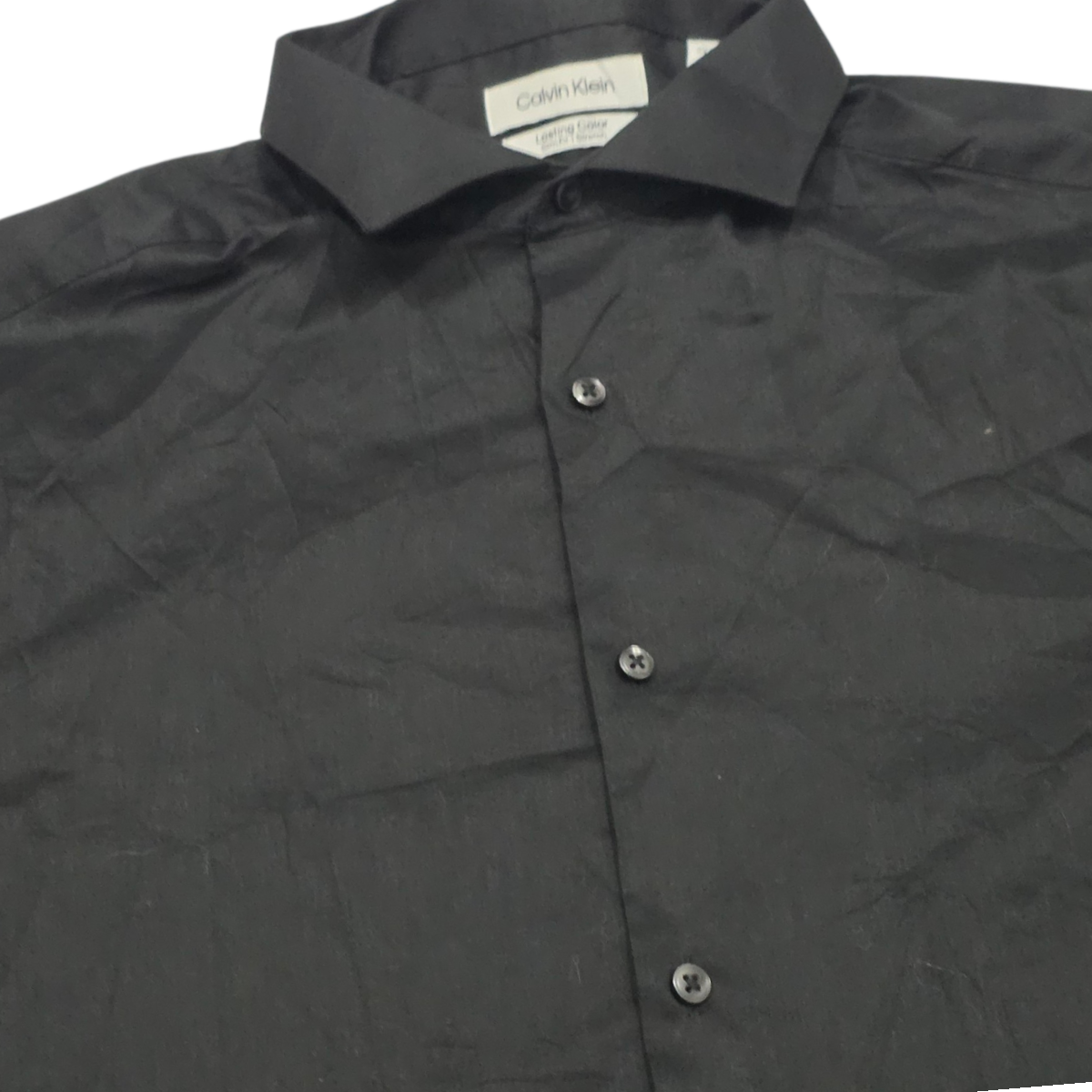 Camisa Slim Fit Calvin Klein Mediana M Negro