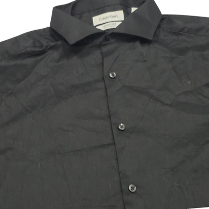 Camisa Slim Fit Calvin Klein Mediana M Negro