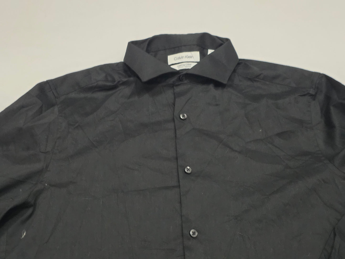 Camisa Slim Fit Calvin Klein Mediana M Negro