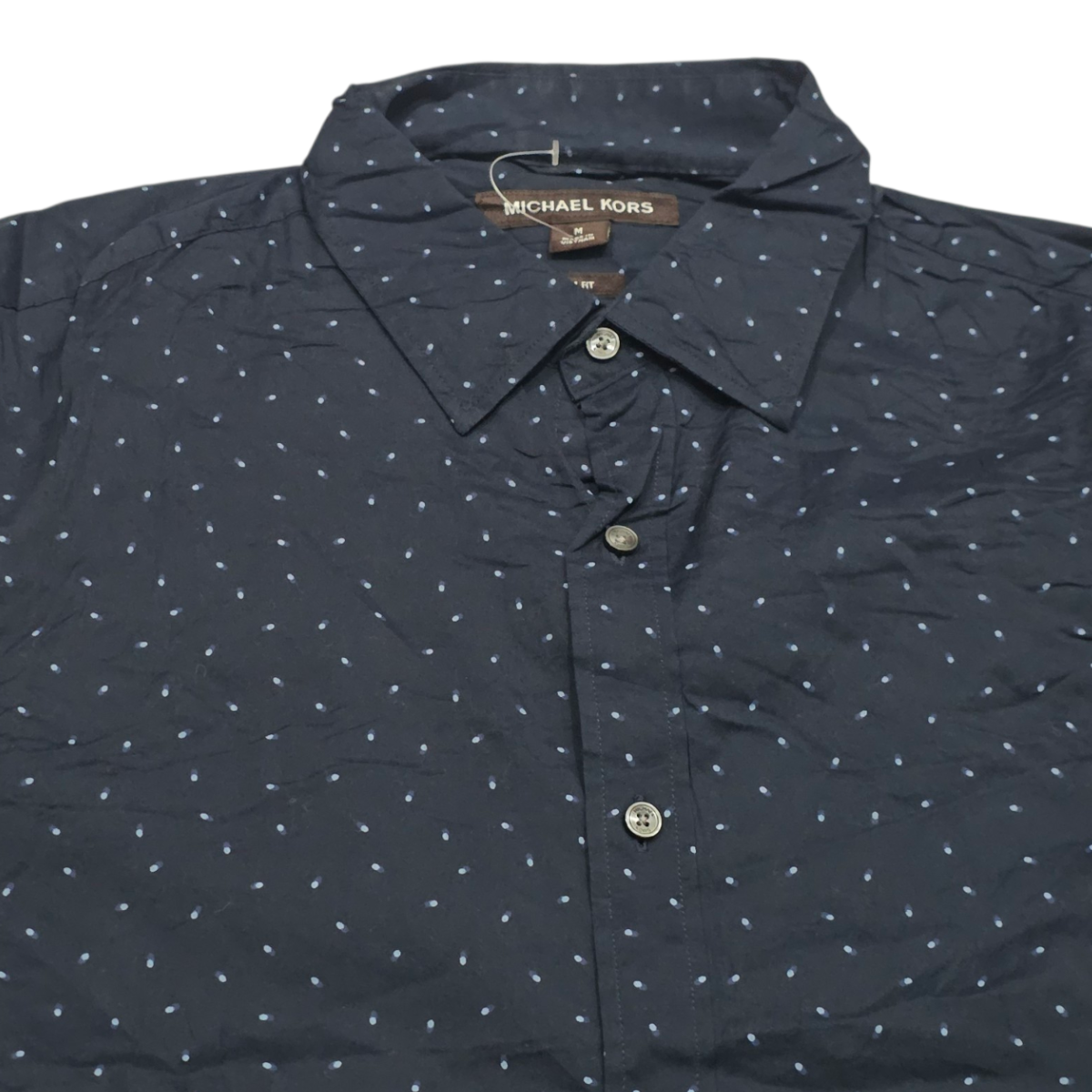 Camisa Michael Kors Mediana M Azul Marino Slimfit