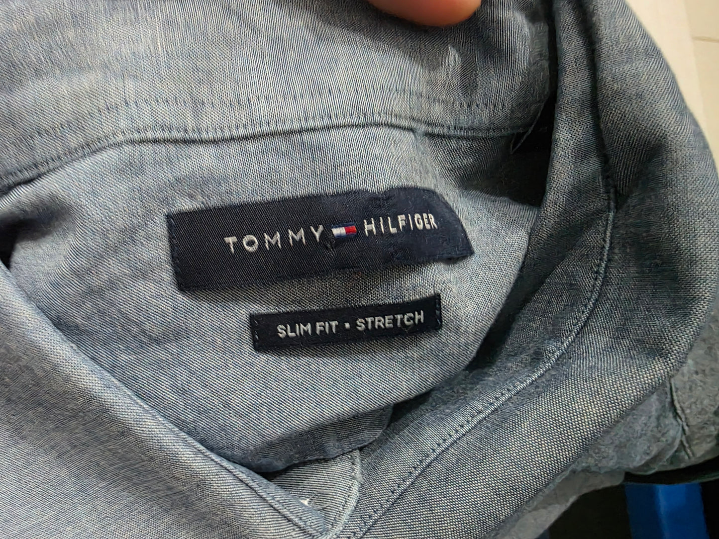 Camisa Tommy Hilfiger Mediana M Azul