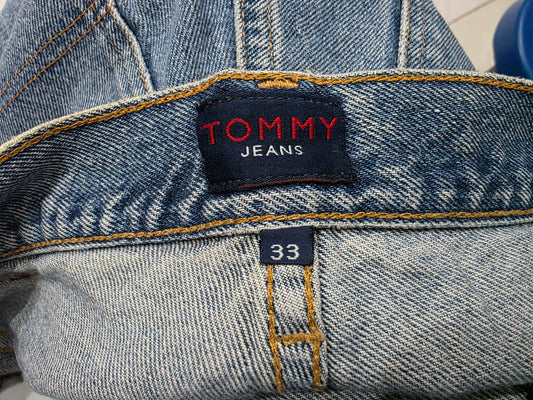 Short Mezclilla Vintage Tommy Hilfiger Talla 33 Azul