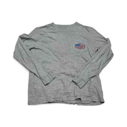 Playera Vineyard Vines Mediana M Gris Manga Larga