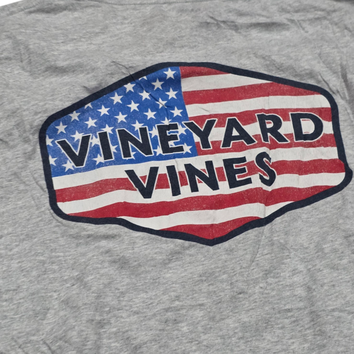 Playera Vineyard Vines Mediana M Gris Manga Larga