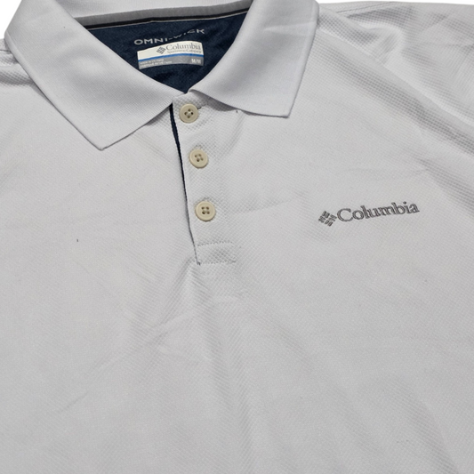 Playera Polo Columbia Mediana M Blanca