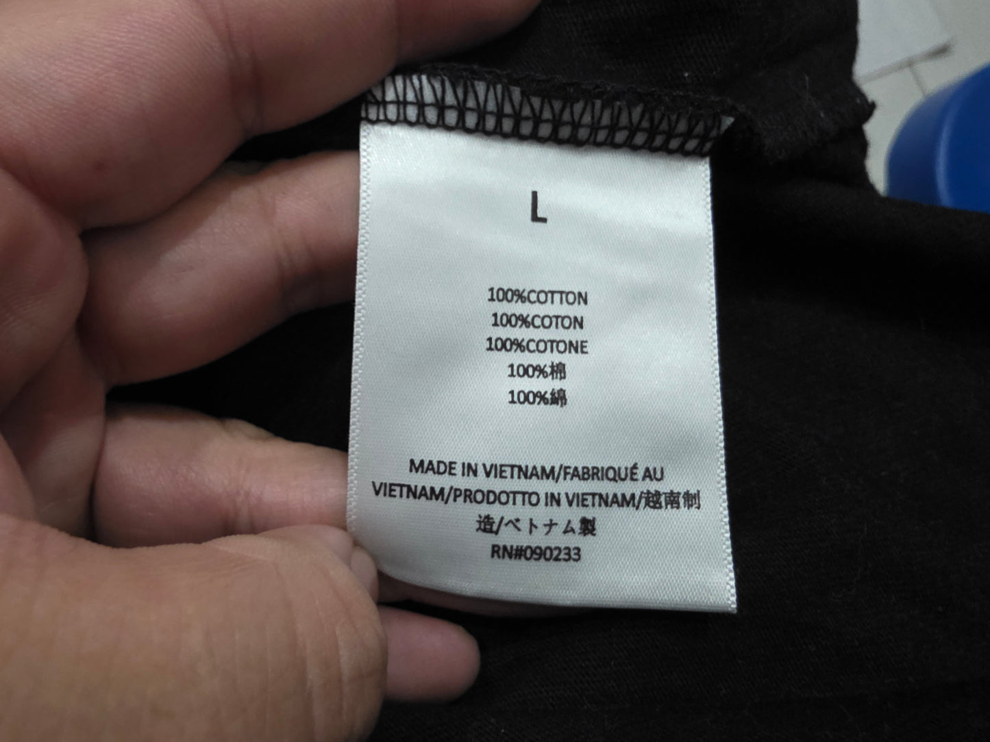 Playera Fear Of God Essentials Grande L Negro