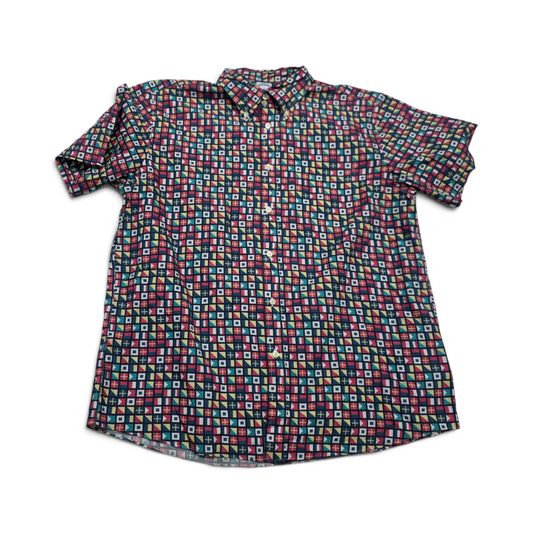 Camisa Brooks Brothers Grande L Banderas Manga Corta