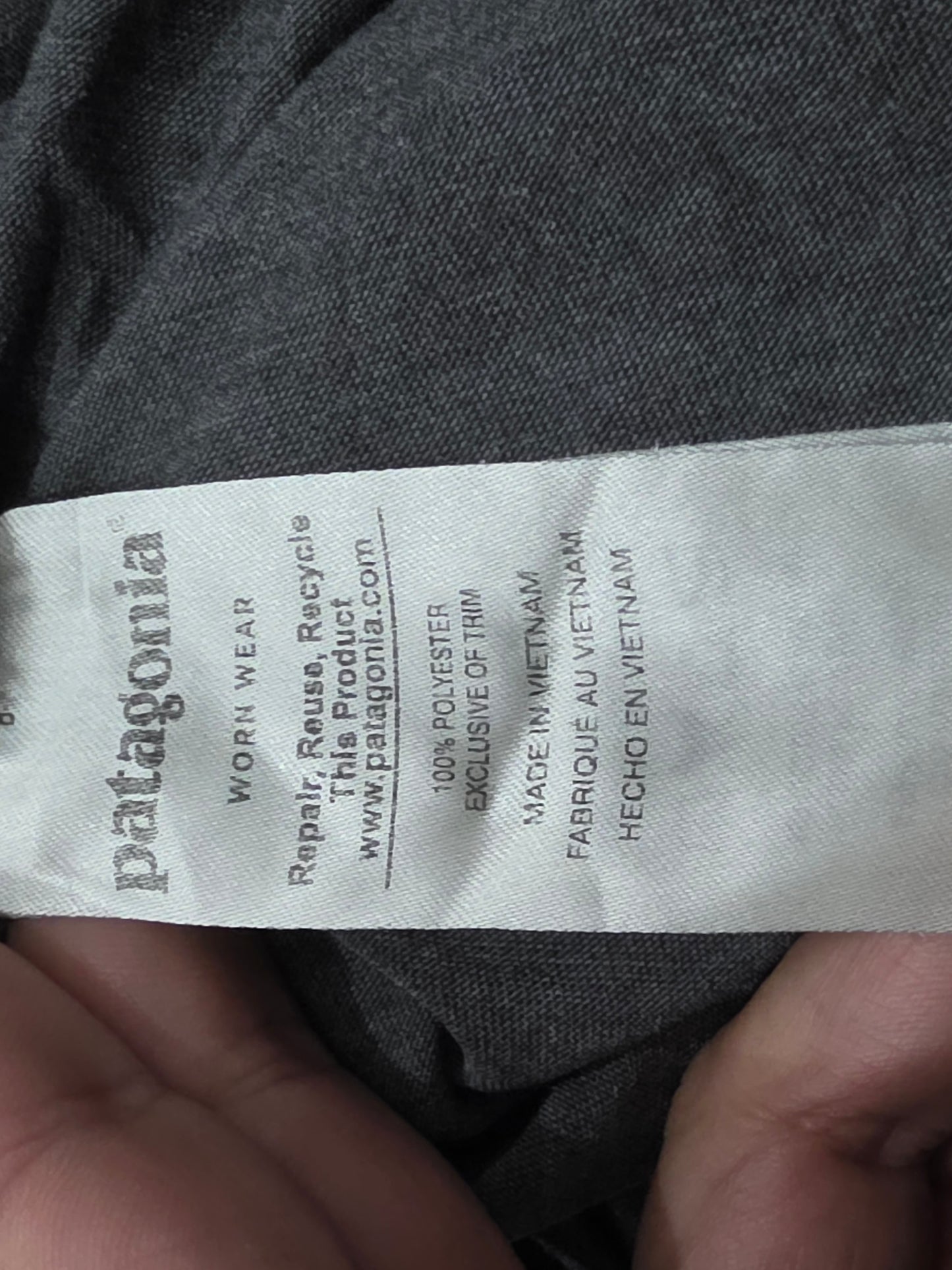 Playera Patagonia Grande L Gris