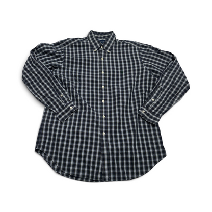 Camisa Ralph Lauren Grande L Cuadro Azul Y Verde