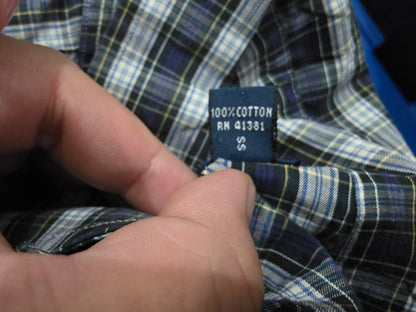 Camisa Ralph Lauren Grande L Cuadro Azul Y Verde