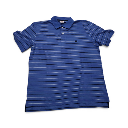 Playera Polo Brooks Brothers Grande L Azul Lineas