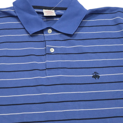 Playera Polo Brooks Brothers Grande L Azul Lineas