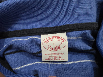 Playera Polo Brooks Brothers Grande L Azul Lineas