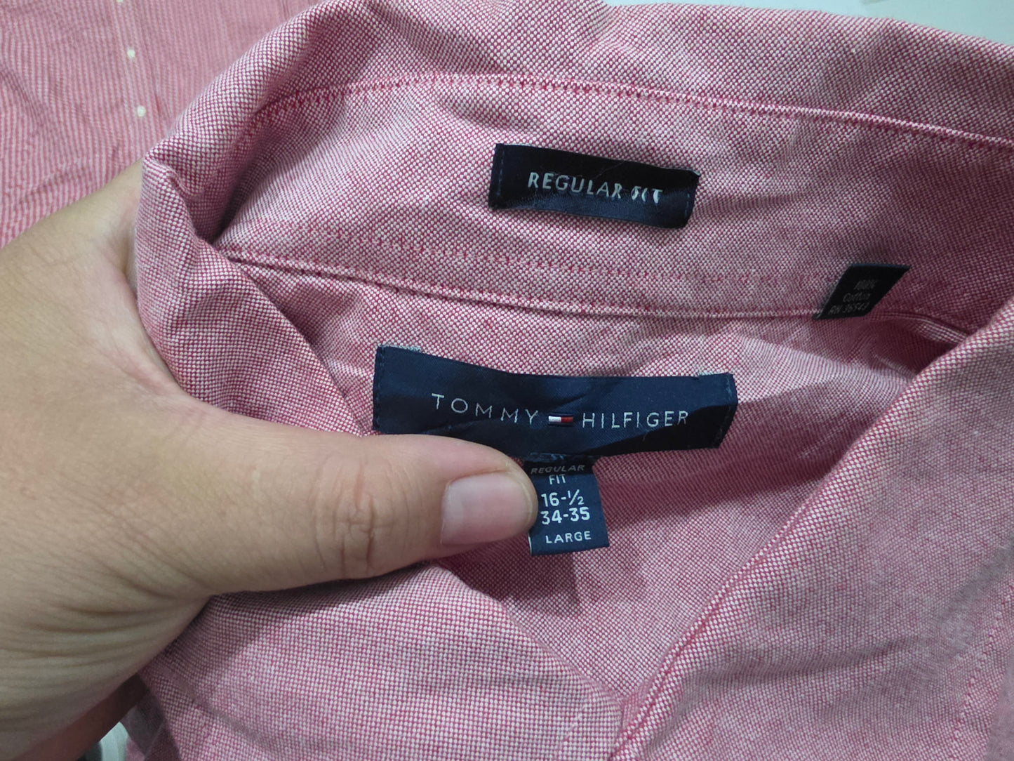 Camisa Tommy Hilfiger Grande L Vino Claro