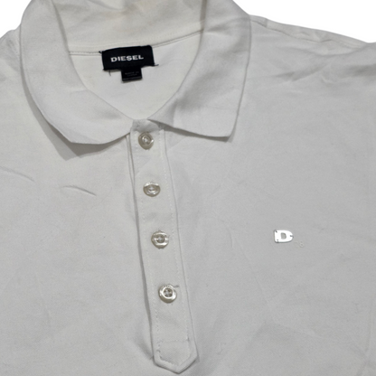 Playera Polo Diesel Grande L Blanco