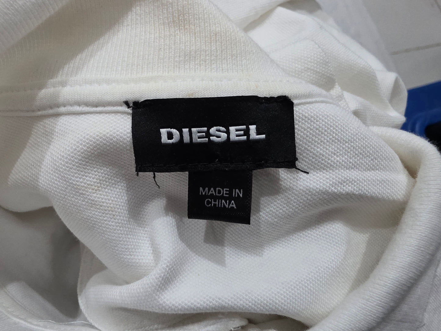 Playera Polo Diesel Grande L Blanco