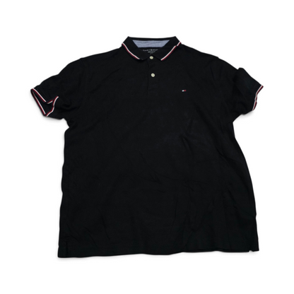 Playera Polo Tommy Hilfiger Grande L Negra