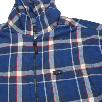 Camisa Con Gorro Y Cierre Tommy Hilfiger Grande L Azul