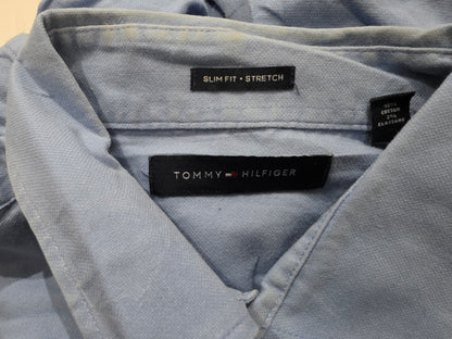Camisa Tommy Hilfiger Xgrande Xl Azul Re