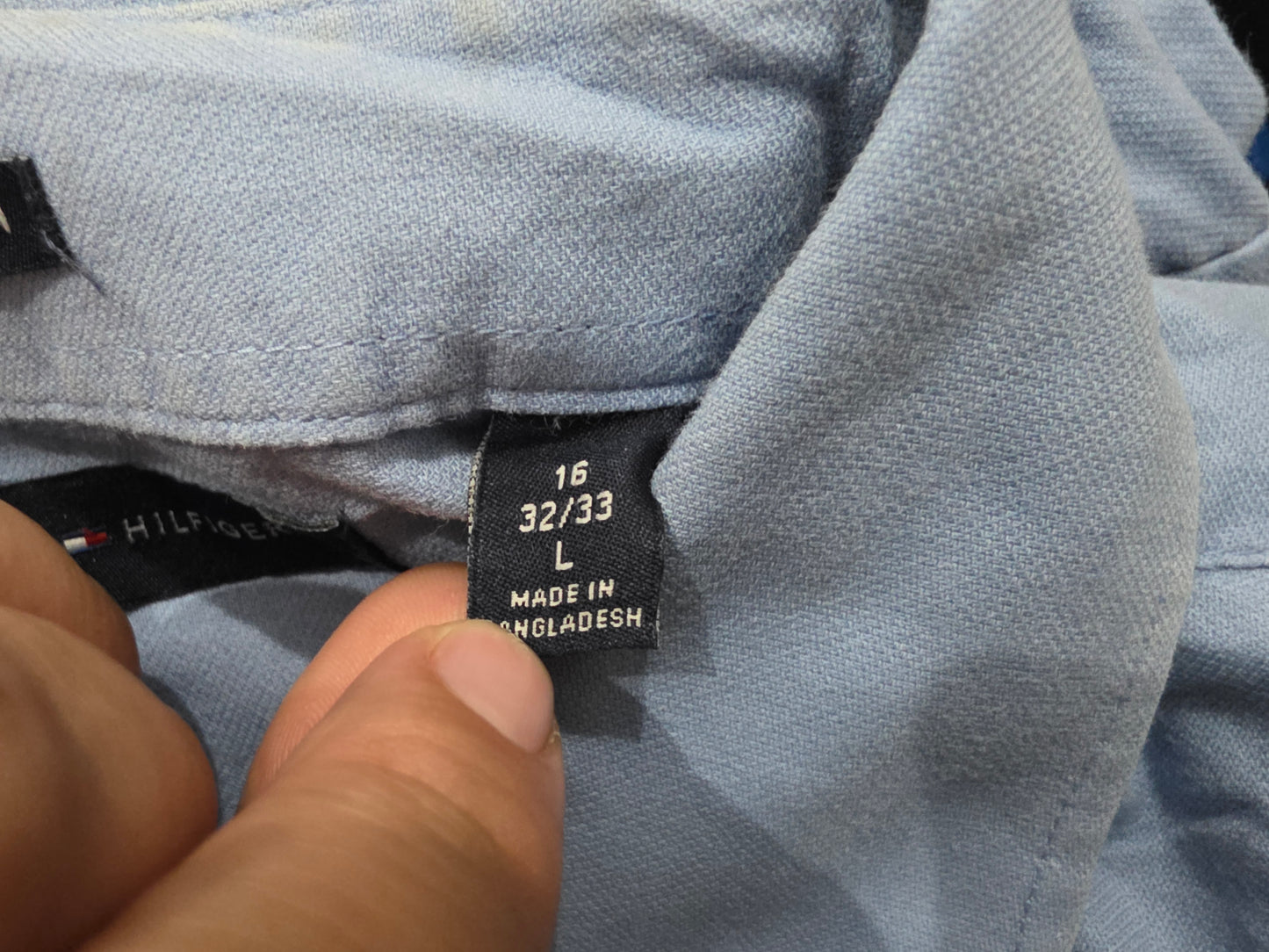 Camisa Tommy Hilfiger Xgrande Xl Azul Re
