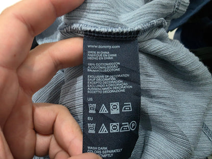 Sueter Tommy Hilfiger Grande L Azul Deslavado