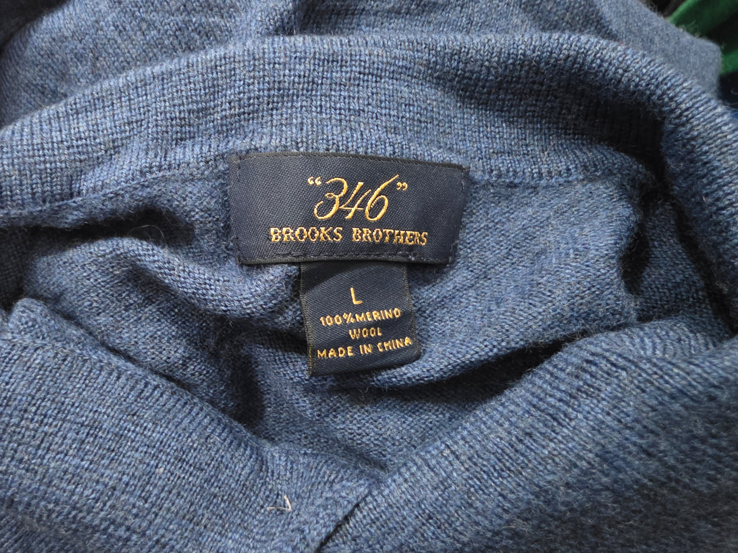 Sueter Cuello Polo Brooks Brothers Grande L Azul