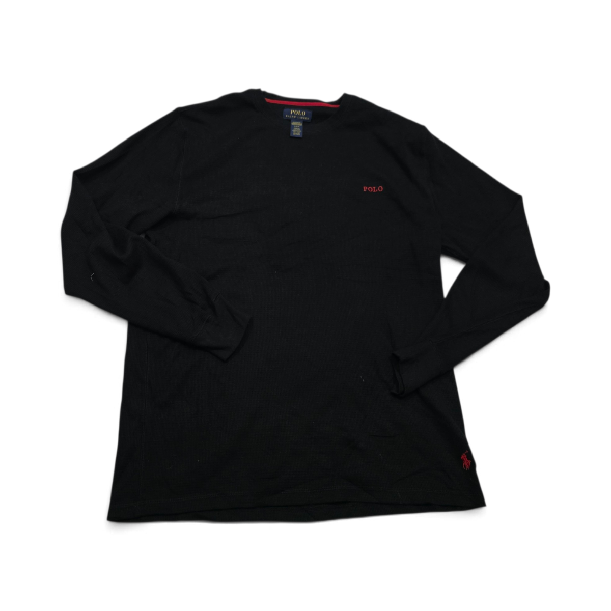 Playera Ralph Lauren Grande L Negra Manga Larga