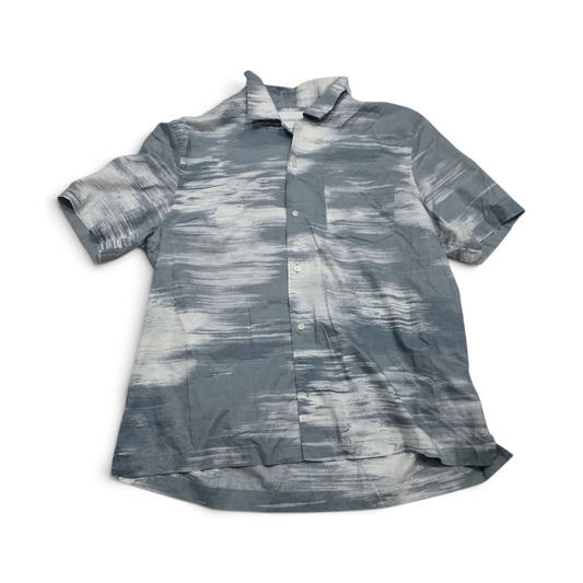 Camisa Calvin Klein Grande L Azul Grisaceo Manga Corta