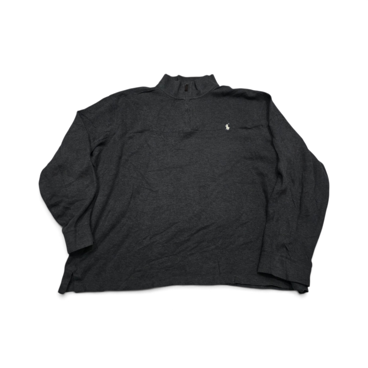 Sueter Ralph Lauren Xgrande Xl Gris Pony Blanco