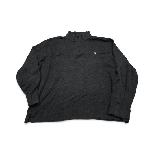 Sueter Ralph Lauren Xgrande Xl Gris Pony Blanco