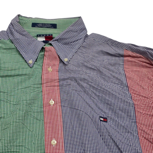 Camisa Tommy Hilfiger Xgrande Xl Cuadro Colores Vintage
