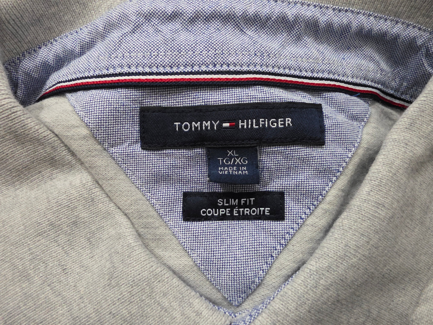 Playera Polo Tommy Hilfiger Xgrande Xl Gri