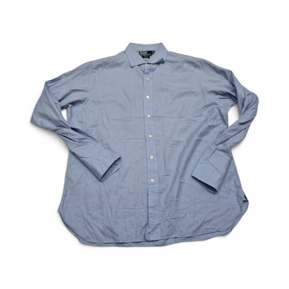 Camisa Ralph Lauren Regent Xgrande Xl Azul Claro