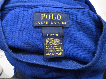 Playera Ralph Lauren Xgrande Xl Azul Oso Manga Larga