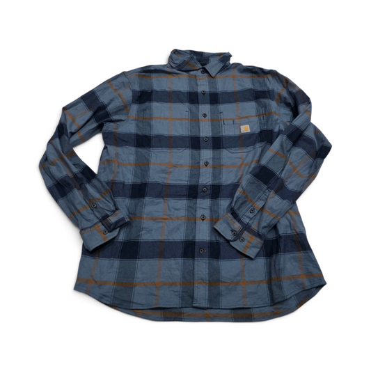 Camisa Carhartt Xgrande Xl Cuadro Azul Franela