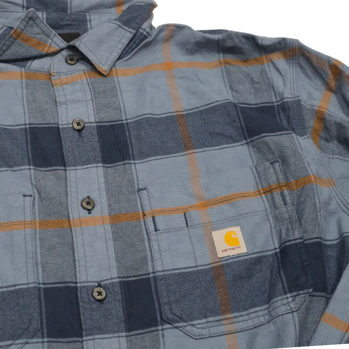 Camisa Carhartt Xgrande Xl Cuadro Azul Franela