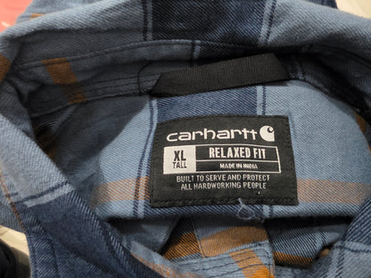 Camisa Carhartt Xgrande Xl Cuadro Azul Franela