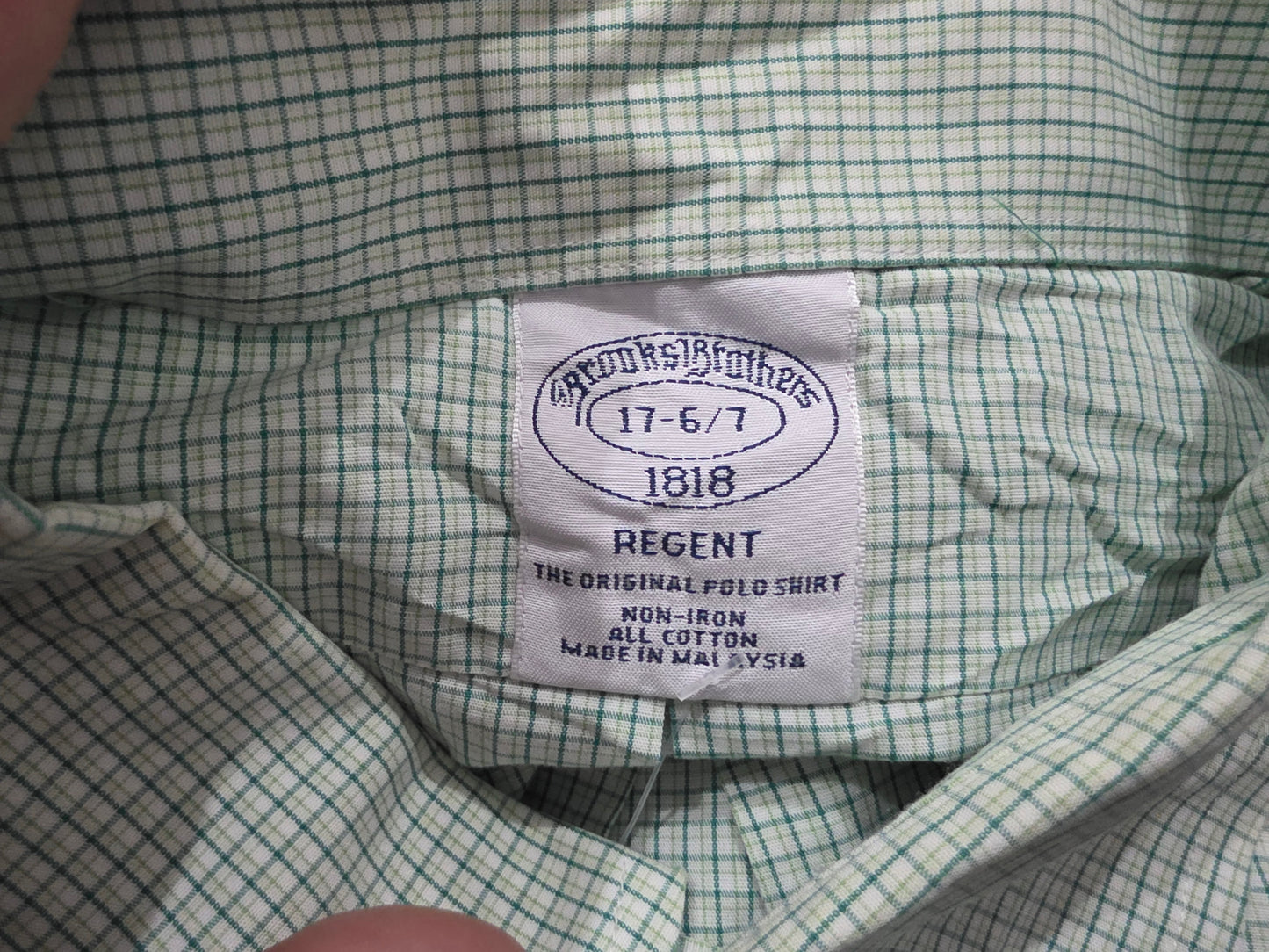 Camisa Brooks Brothers Xgrande Xl Cuedro Verde