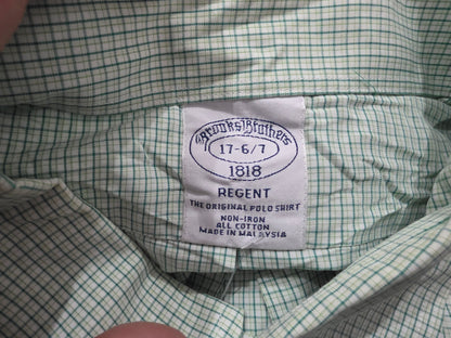Camisa Brooks Brothers Xgrande Xl Cuedro Verde