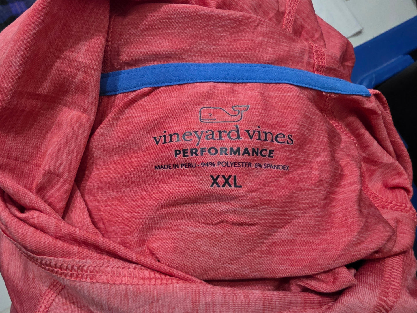 Playera Vineyard Vines Performance Xgrande Xl Coral