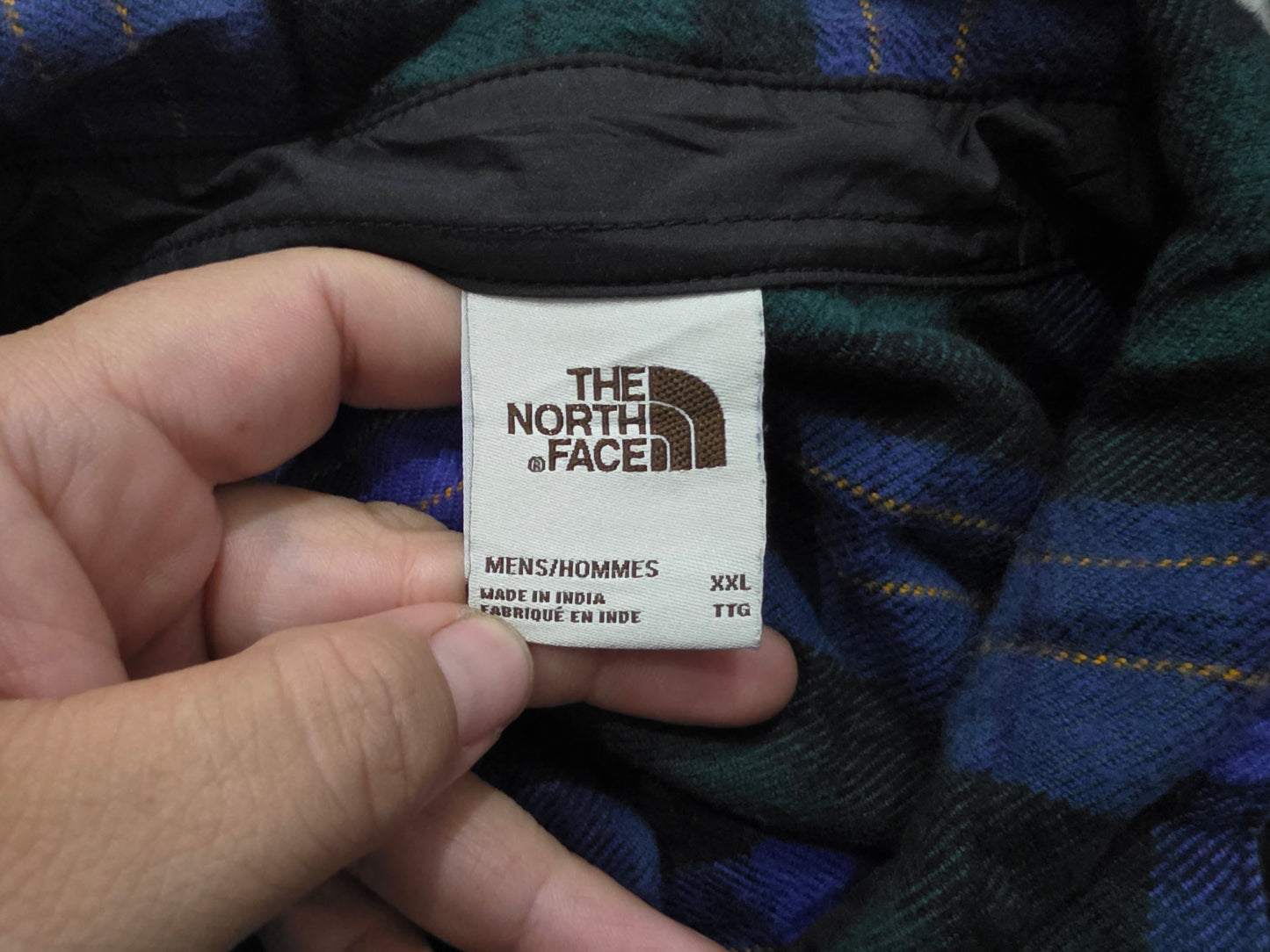Camisa Franela The North Face 2xl Verde Y Morado