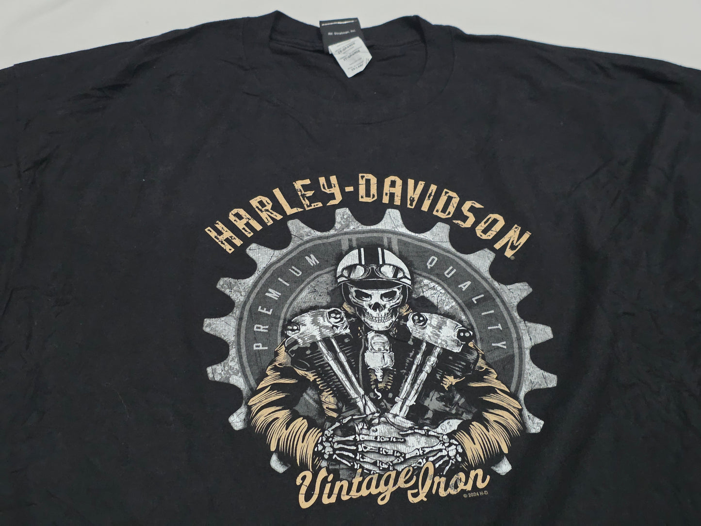 Playera Harley Davidson Calavera South Carolina 2xl Negro